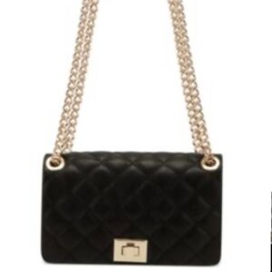 INC BLK Quilted Shoulder Bag